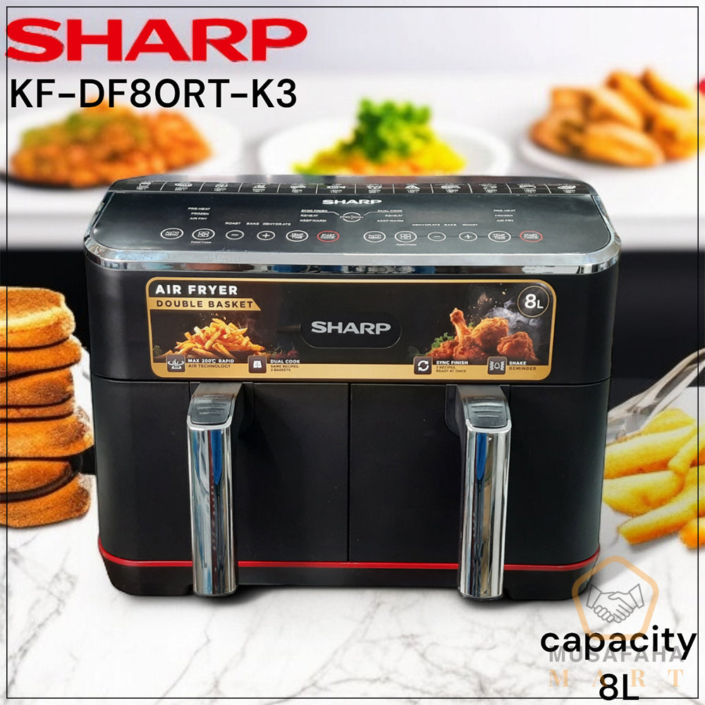 Sharp 8L 1800W Double Basket Air Fryer Bangladesh