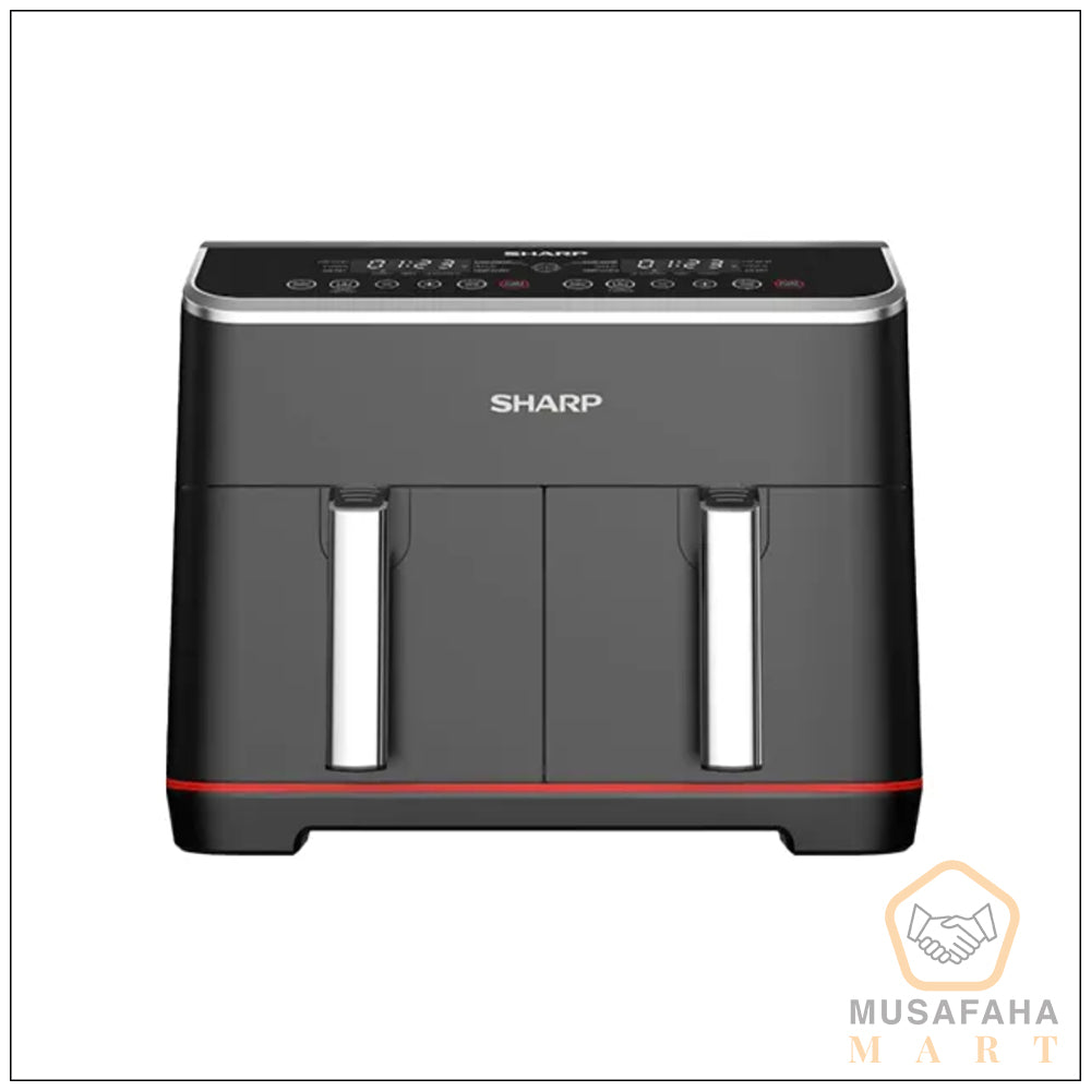 Sharp KF-DF80RT-K3 8L Double Basket Air Fryer