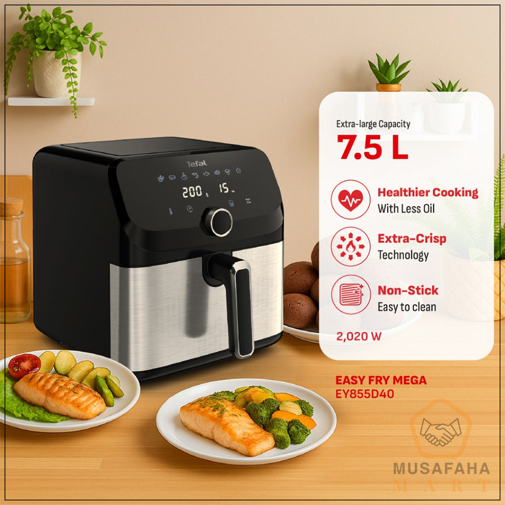 Tefal 7.5 Liter Digital Air Fryer EY855D Bangladesh