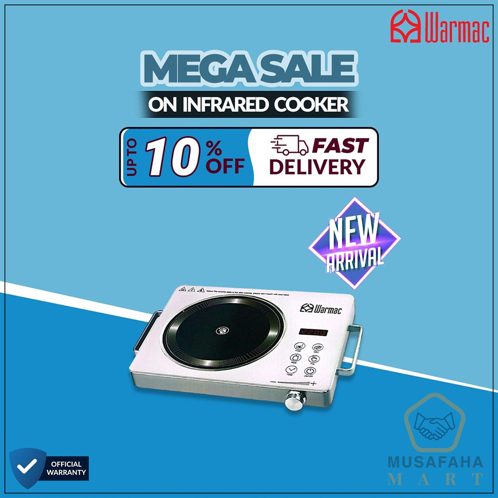 Warmac W1001 infrared cooker front view