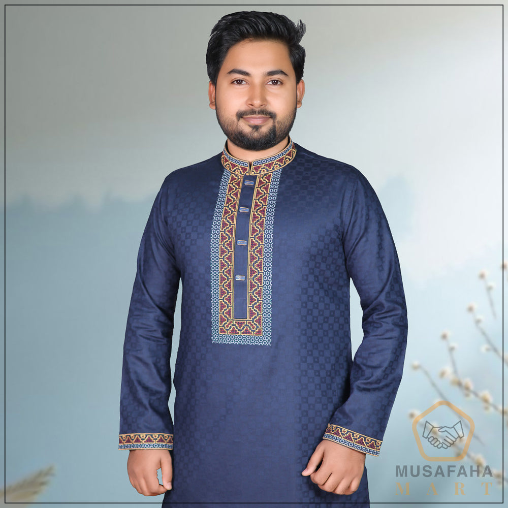 Deep Blue Color Panjabi
