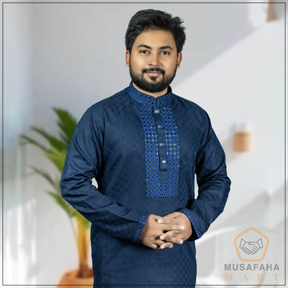 Dark Blue Color Panjabi