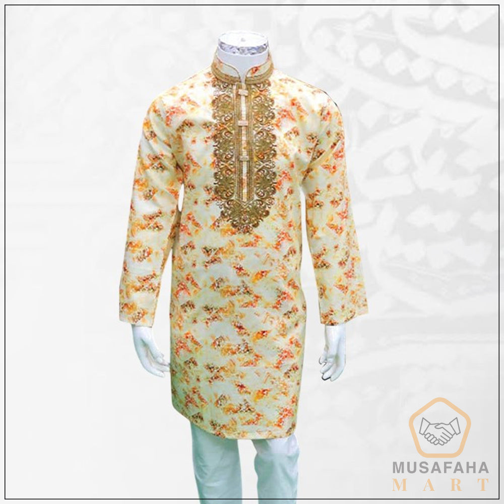 অরেঞ্জ কালার পাঞ্জাবী । Code - 720