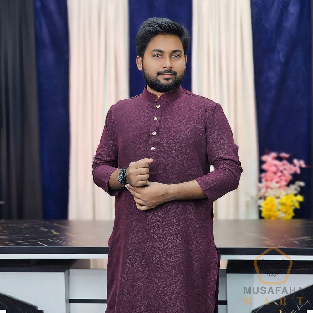 পার্পেল কালার পাঞ্জাবী । Code - 352