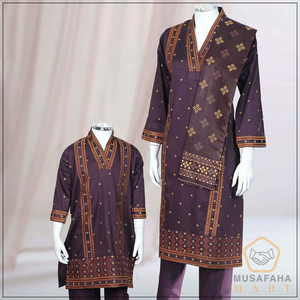 Purple or deep violet Three Piece/Two Piece