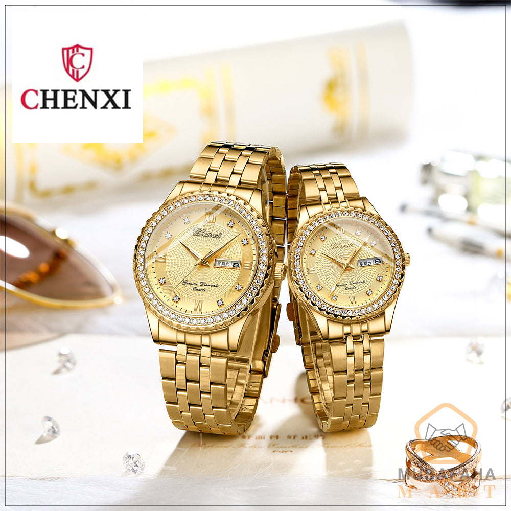 Smart Golden Color Watch (Men and Women)