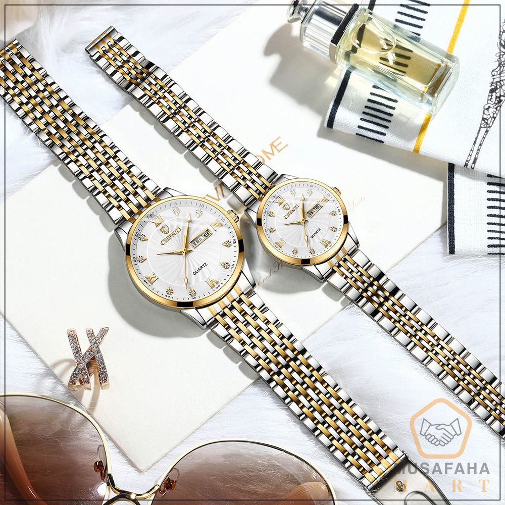 New Couple Watches Chenxi Women's Light-Weight Thin Simple Fashion Couple's Watch Waterproof Quartz Watch